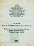 Surat Paus Yohanes Paulus II: Kepada Semua Imam Gereja Pada Kesempatan Kamis Suci 1979