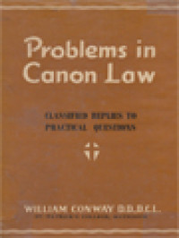 Image of Problems In Canon Law: Classified Replies To Practical Questions
