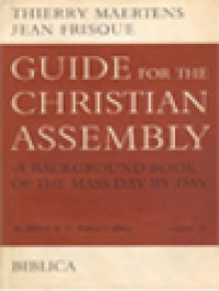 Guide For The Christian Assembly: 22nd To 34th Sundays