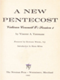 A New Pentecost: Vatican Council II, Session 1