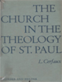 The Church In The Theology Of St. Paul