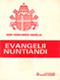 Ensiklik Evangelii Nuntiandi Tentang Evangelisasi Di Dalam Dunia Modern Dari Paus Paulus VI