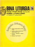 Bina Liturgia 2B: Kumpulan Dokumen Liturgi (Instruksi Tentang Musik Di Dalam Liturgi, Instruksi Tentang Penterjemahan Naskah-Naskah Liturgi, Petunjuk Pelaksanaan Kegiatan Ekumene, Beberapa Tugas Pelayanan)