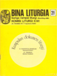 Bina Liturgia 2F: Kumpulan Dokumen Liturgi (Konstitusi Apostolik 