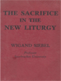 The Sacrifice In The New Liturgy