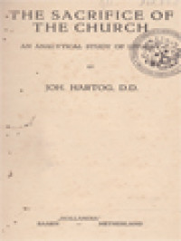 Image of The Sacrifice Of The Church: An Analytical Study Of Liturgy