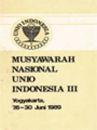 Musyawarah Nasional Unio Indonesia III: Yogyakarta, 26-30 Juni 1989