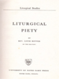 Liturgical Piety