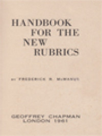 Handbook For The New Rubrics