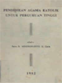 Image of Pendidikan Agama Katolik Untuk Perguruan Tinggi
