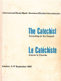 The Catechist According To The Council; Le Catéchiste D'après Le Concile