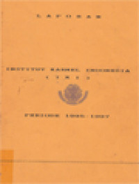 Image of Laporan Institut Karmel Indonesia (IKI) Periode 1995 - 1997