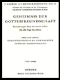 Image of Geheimnis Der Gottesfreundschaft, Zweiter Band: Vom Ostersonntag Bis Zum Sonntag Nach Pfingsten