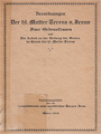 Verordnungen  Der Hl. Mutter Teresa Von Jesus: Fuer Ordensfrauen Und Die Arbeit An Der Rettung Der Seelen Im Geiste Der Hl. Mutter Teresa