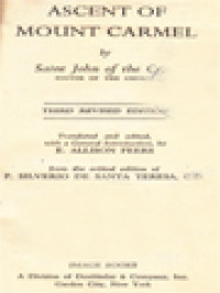 Image of Ascent Of Mount Carmel