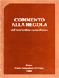 Image of Commento Alla Regola Del Terz'ordine Carmelitano
