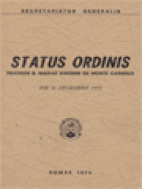 Status Ordinis Fratrum B. Mariae Virginis de Monte Carmelo, die 31 Decembris 1973