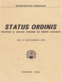 Status Ordinis Fratrum B. Mariae Virginis de Monte Carmelo, Die 31 Decembris 1983