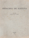 Principia De Iustitia