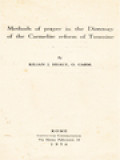 Methods Of Prayer In The Directory Of The Carmelite Reform Of Touraine