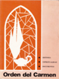 Image of Orden Del Carmen: Historia, Espiritualidad, Documentos