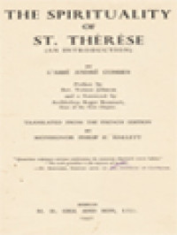 Image of The Spirituality Of St. Thérèse (An Introduction)