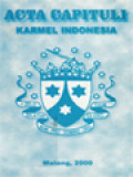 Acta Capituli Karmel Indonesia 2000