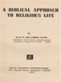 Image of A Biblical Approach To Religious Life