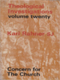 Image of Theological Investigations, Volume XX: Concern For The Church
