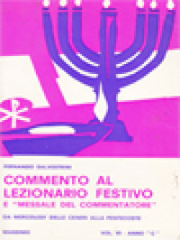 Commento Al Lezionario Festivo: E Messale Del Commentatore VI