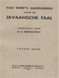 Van Dorp's Handleiding Voor De Javaansche Taal