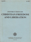 Instruction On Christian Freedom And Liberation