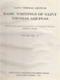 Basic Writings Of Saint Thomas Aquinas II.2