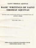 Basic Writings Of Saint Thomas Aquinas II.1