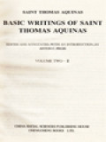 Basic Writings Of Saint Thomas Aquinas I.2