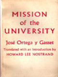 Mission Of The University: International Library Of Sociology And Social Reconstruction