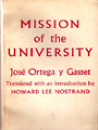 Image of Mission Of The University: International Library Of Sociology And Social Reconstruction