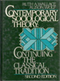 Contemporary Sociological Theory: Continuing The Classical Tradition