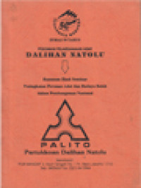 Image of Pedoman Pelaksanaan Adat Dalihan Natolu: Rumusan Hasil Seminar Peningkatan Peranan Adat Dan Budaya Batak Dalam Pembangunan Nasional