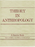 Theory In Anthropology: A Sourcebook / Robert A. Manners, David Kaplan (Edited)