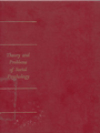 Image of Theory And Problems Of Social Psychology