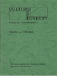 Culture And Poverty: Critique And Counter-Proposals