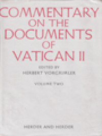 Commentary On The Documents Of Vatican II (III)