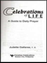 Celebrations Of Life: A Guide To Daily Prayer