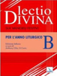 Image of Lectio Divina sui Vangeli Festivi per l'Anno Liturgico B